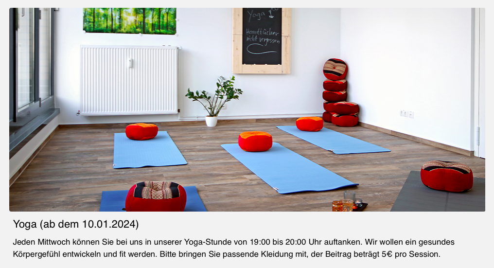 You are currently viewing  Yoga (5€)