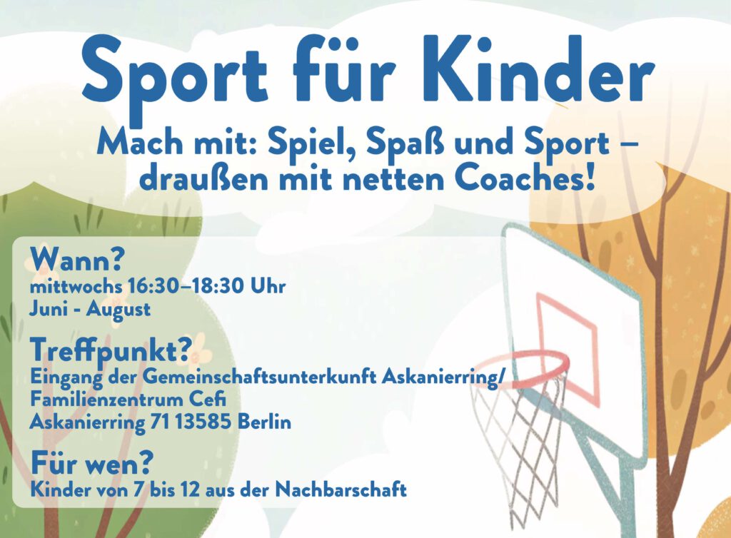 Read more about the article Sport für Kinder – Mach mit! Spiel, Spaß und Sport an der frischen Luft mit netten Coaches
