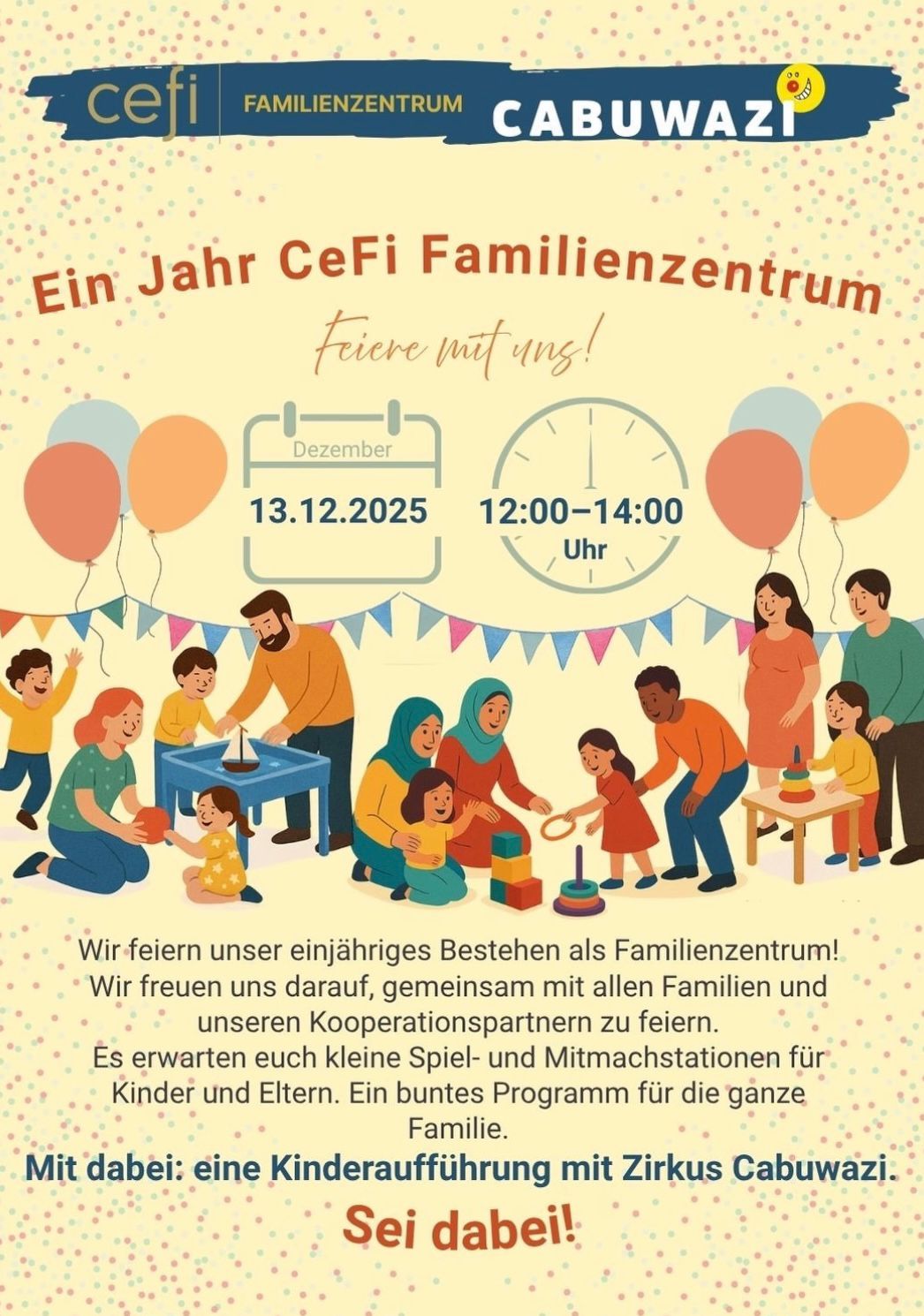 You are currently viewing  Ein Jahr CeFi Familienzentrum