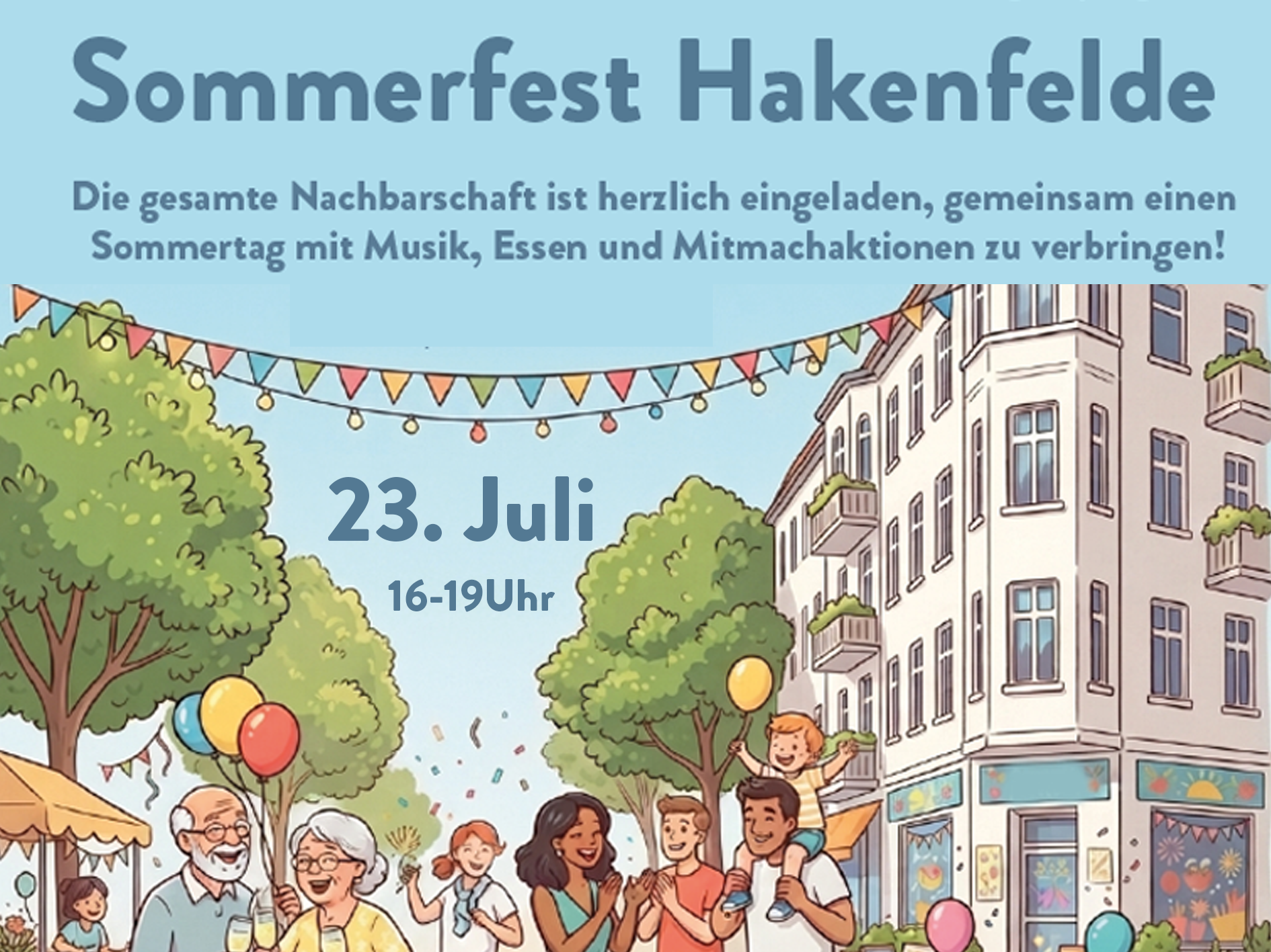 You are currently viewing Sommerfest Hakenfelde  23. Juli 2026
