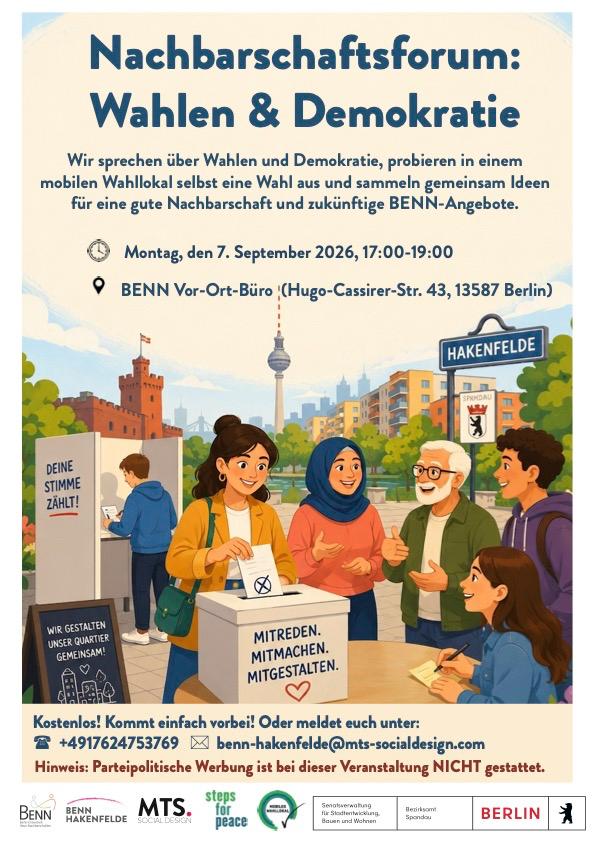 Read more about the article Nachbarschaftsforum: Wahlen & Demokratie